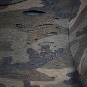 Distressed army dress